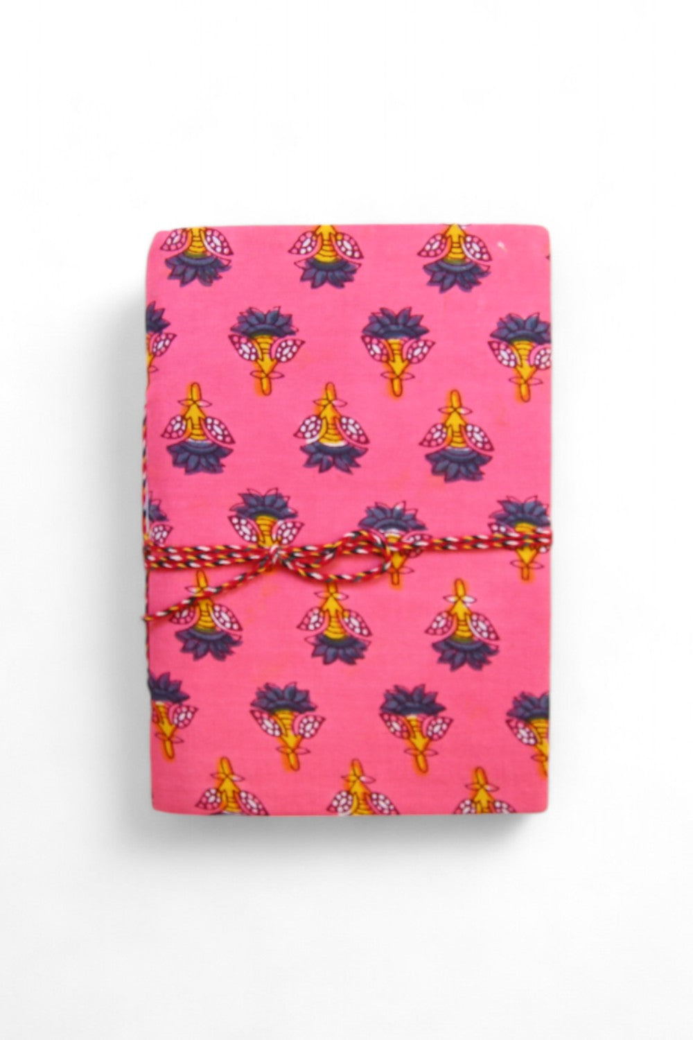 hiHANDMADE PINK PATTERNED HAND JOURNAL