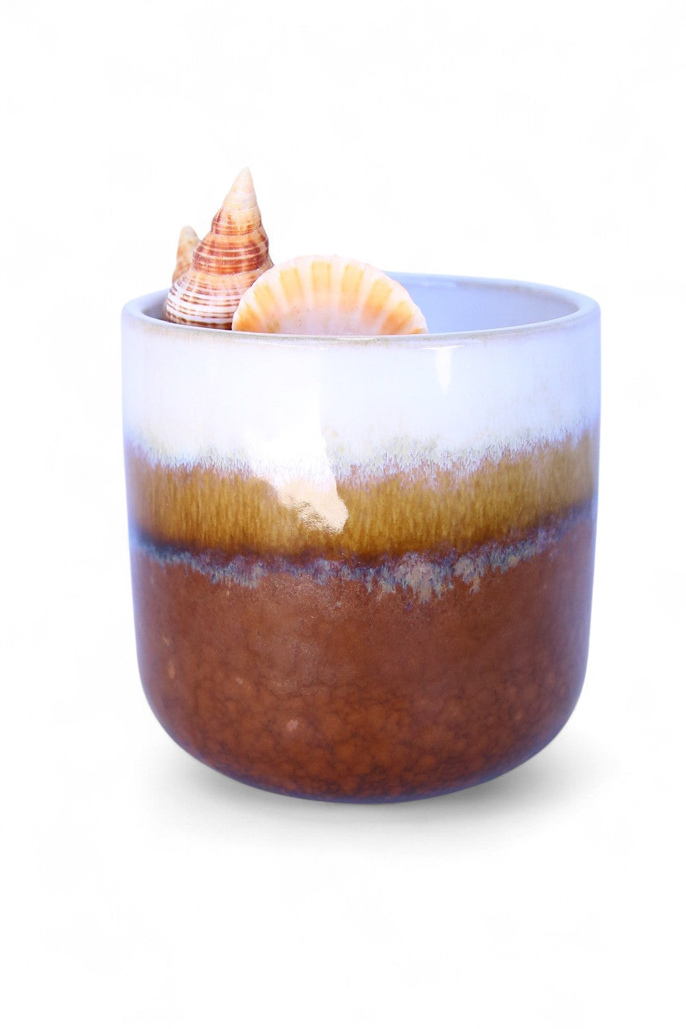 Amalfi Ceramic Shell Candle
