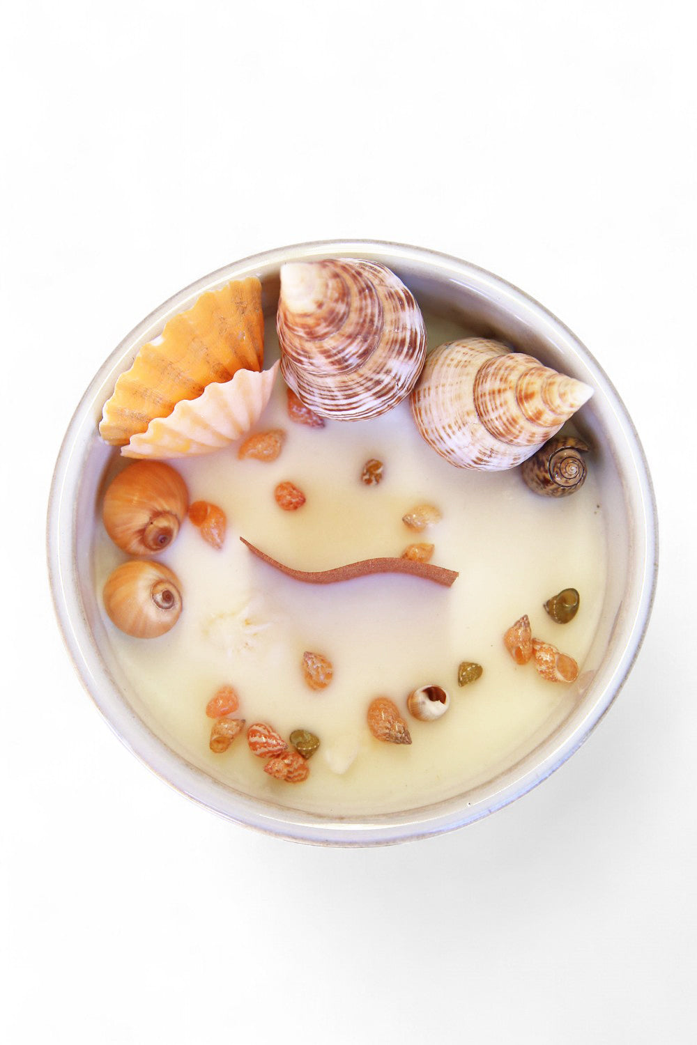 Amalfi Ceramic Shell Candle