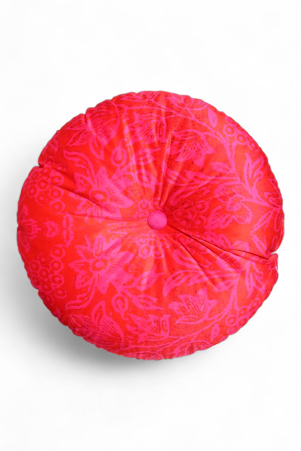 Anna Chandler Velvet Round Cushion Birds and Roses