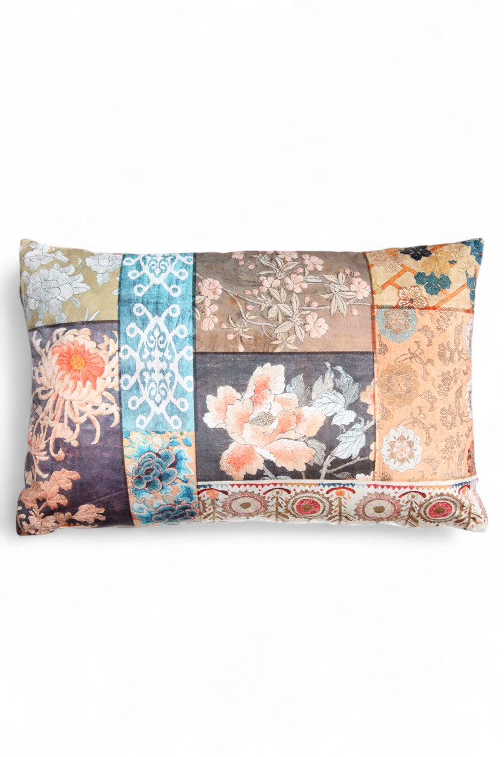 Anna Chandler Velvet Rectangle Cushion Faded Grandeur