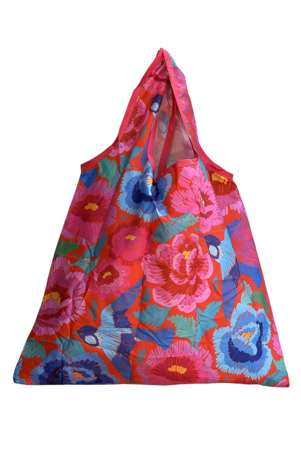 Anna Chandler Foldable Shopping Bag Birds and Roses