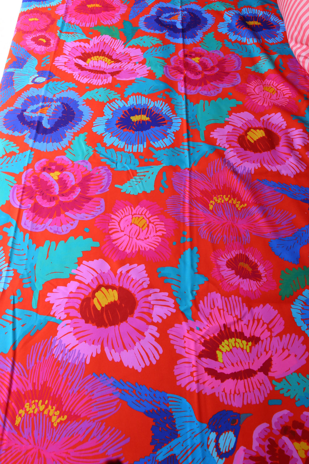 Anna Chandler Canvas Tablecloth Birds and Roses