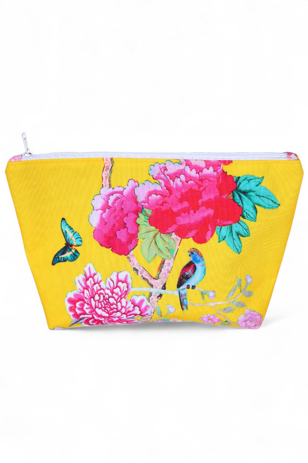 ANNA CHANDLER CANVAS MAKE UP BAG SAFFRON BIRDS
