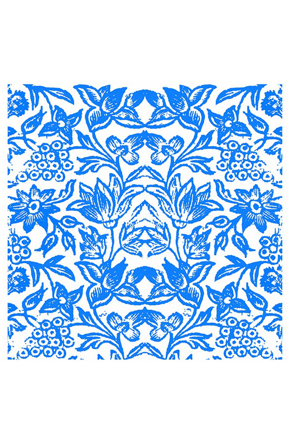 ANNA CHANDLER COTTON NAPKIN SET OF 4 CORNFLOWER BLUE