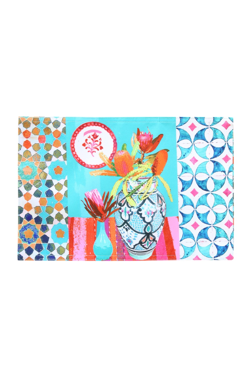 ANNA CHANDLER CANVAS PLACEMAT WILDFLOWER SET OF 4