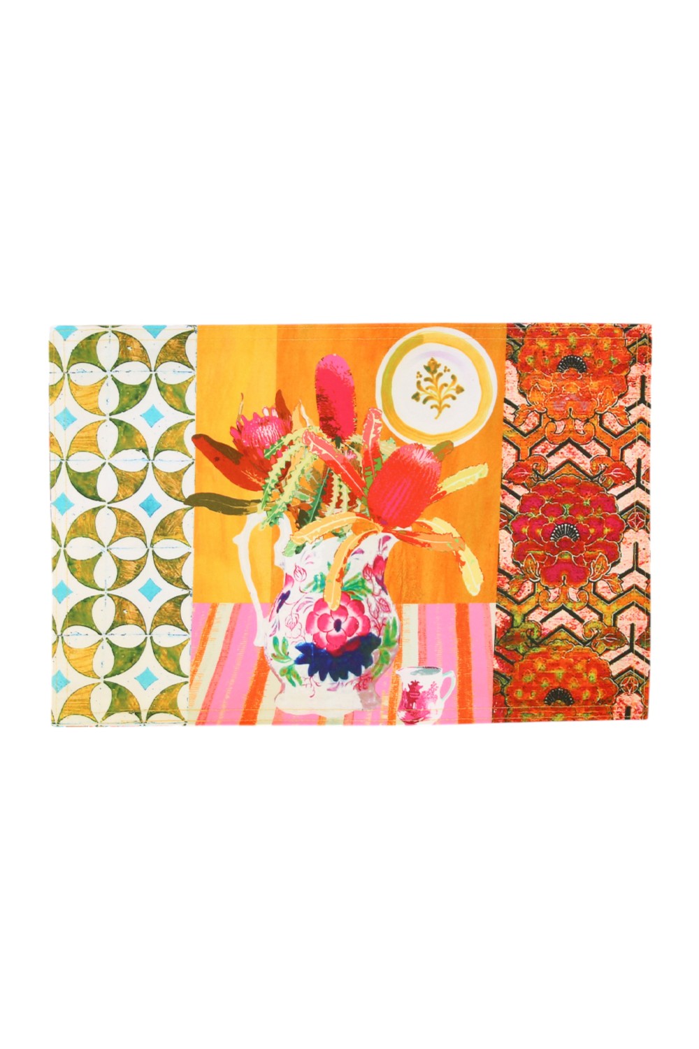 ANNA CHANDLER CANVAS PLACEMAT WILDFLOWER SET OF 4