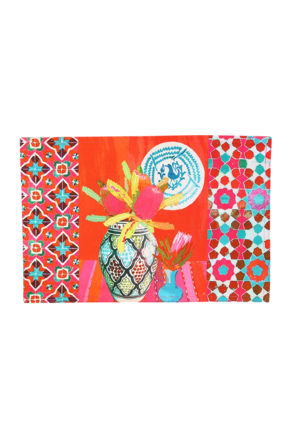 ANNA CHANDLER CANVAS PLACEMAT WILDFLOWER SET OF 4