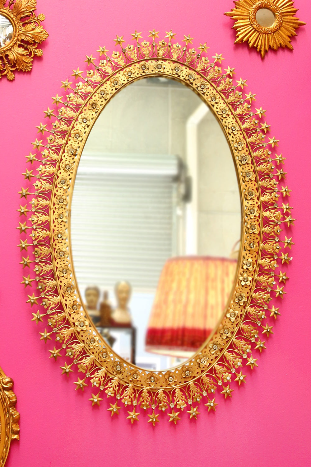 ATELIER DE THIERS OVAL STAR MIRROR BRASS LARGE