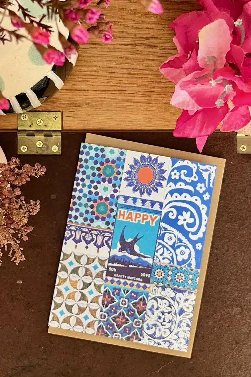 Anna Chandler Card Happy Blue