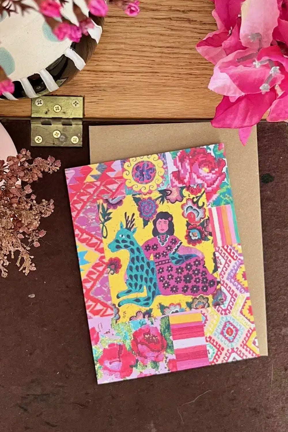 Anna Chandler Card Deer Lady