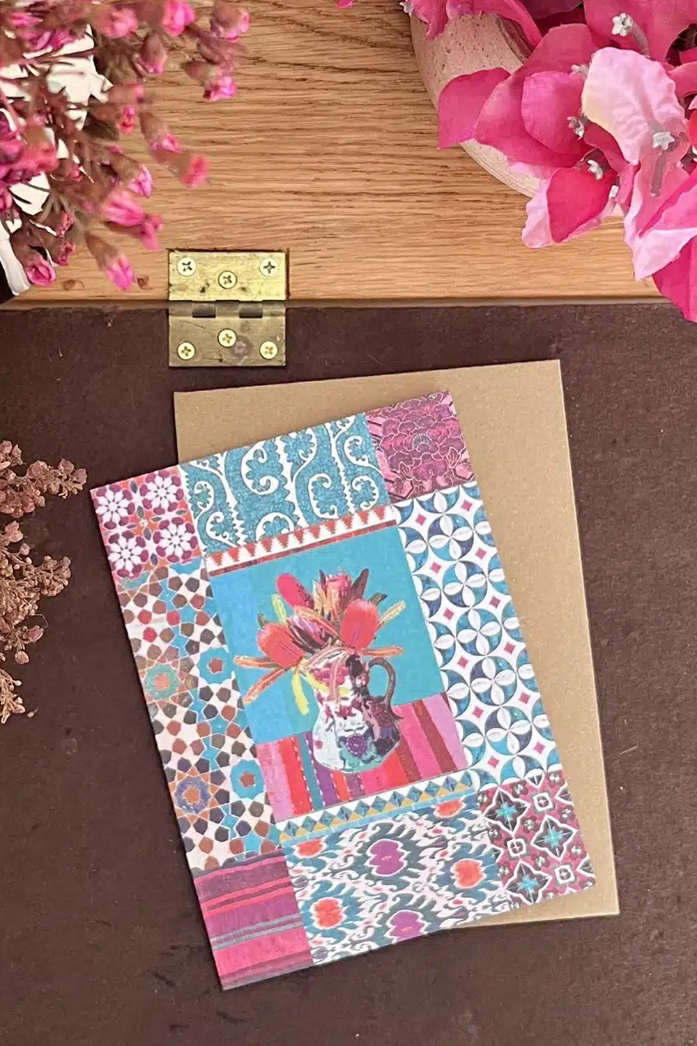 Anna Chandler Card Wildflower Turquoise