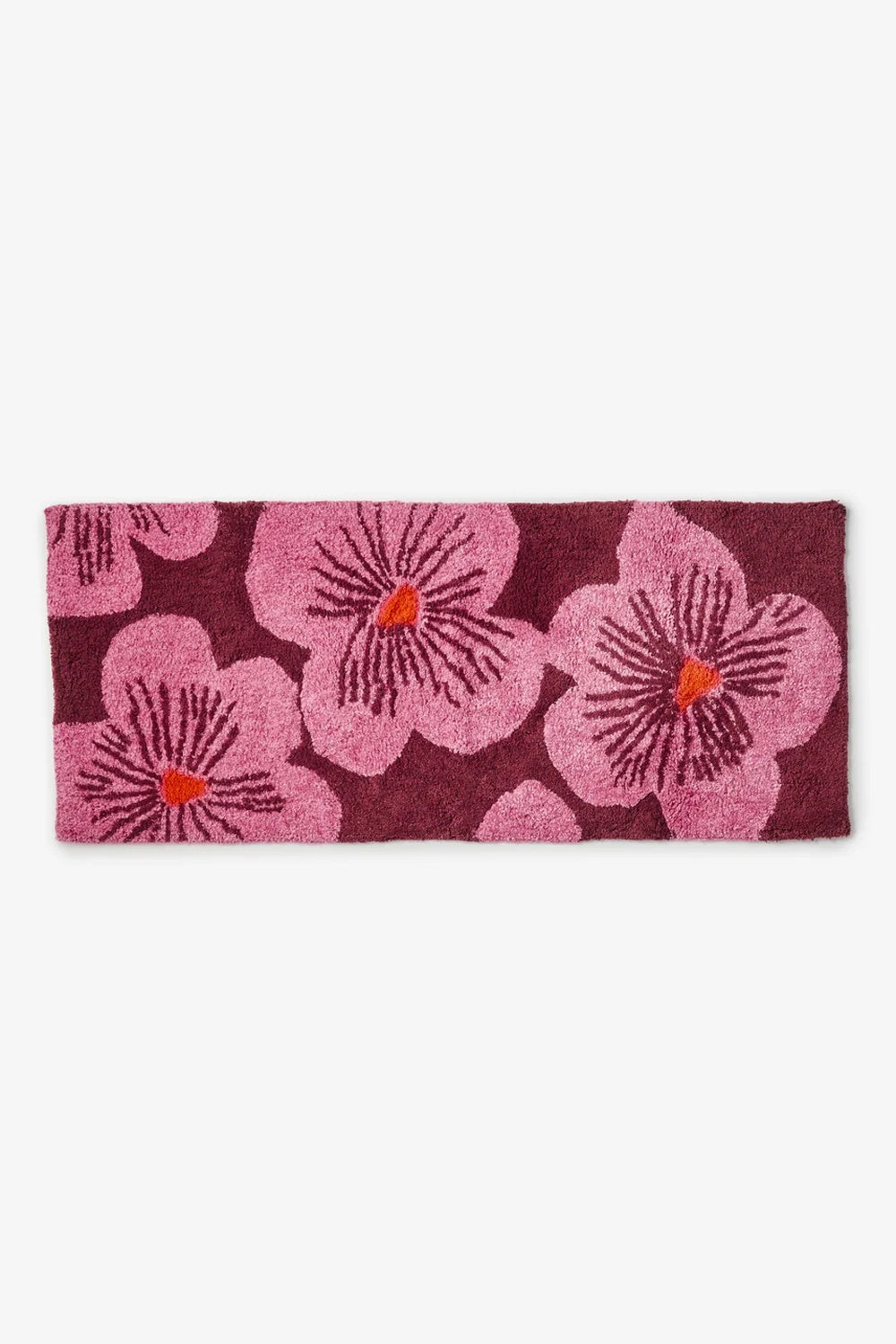 Bonnie and Neil Jardin Pink Long Bath Mat