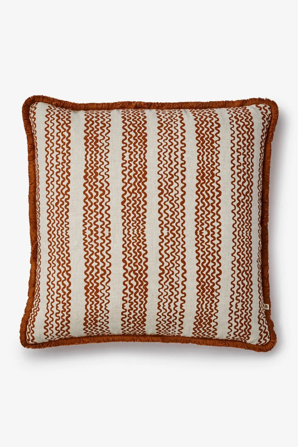 Bonnie and Neil Mini Wave Cocoa 60cm Cushion