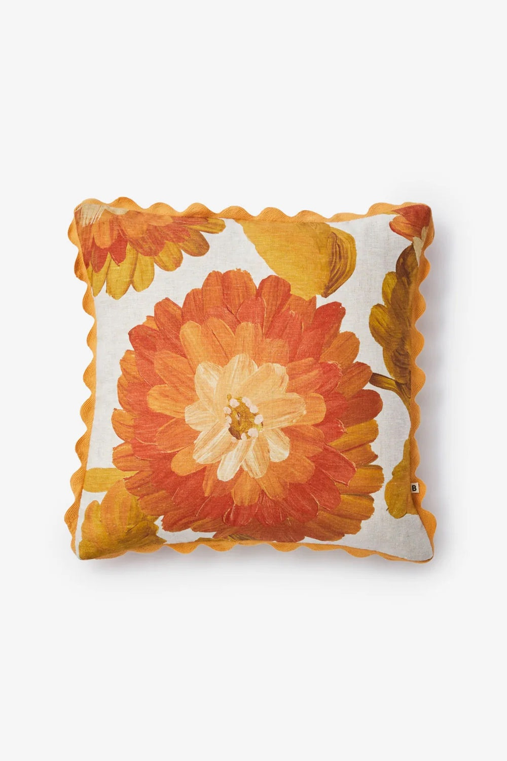 Bonnie and Neil Dahlia Orange Cushion 50cm