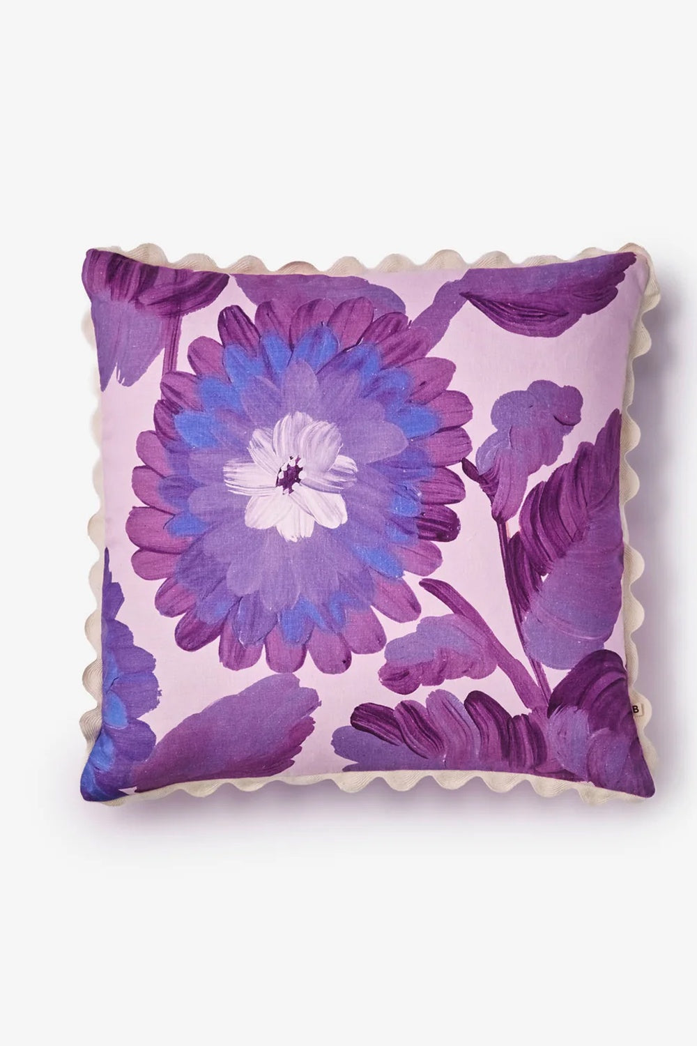 Bonnie and Neil Dahlia Violet Cushion 60cm