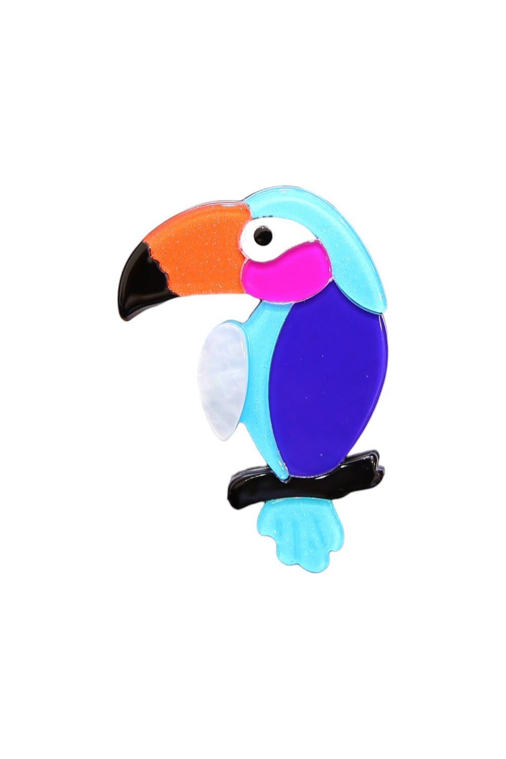 TOUCAN BLUE BROOCH