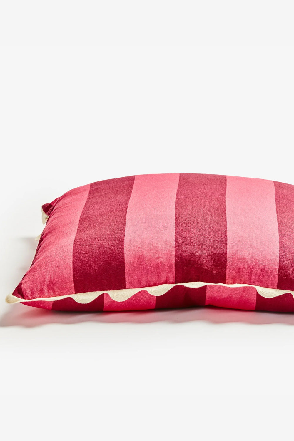 BONNIE AND NEIL BIG STRIPE CERISE CUSHION 60CM
