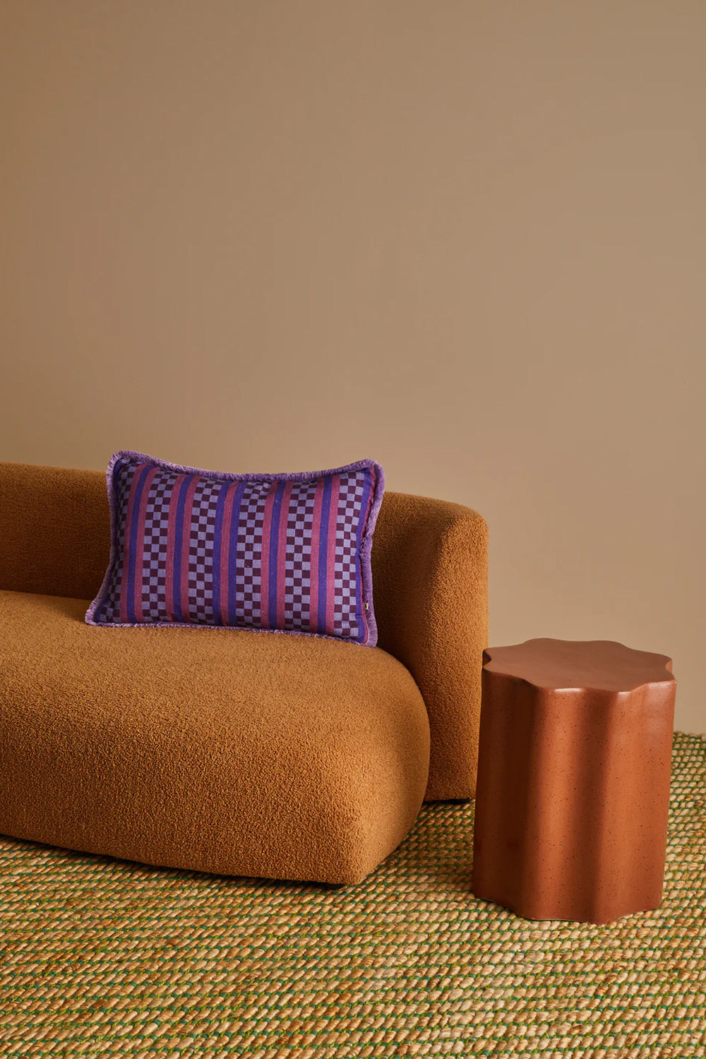 Bonnie and Neil Marco Tile Lilac 60x40cm Cushion