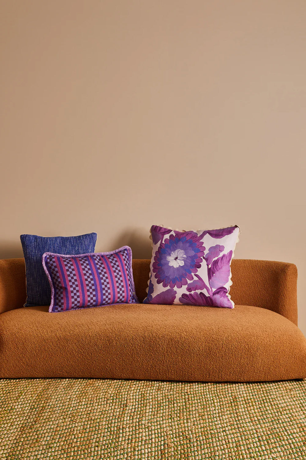 Bonnie and Neil Marco Tile Lilac 60x40cm Cushion