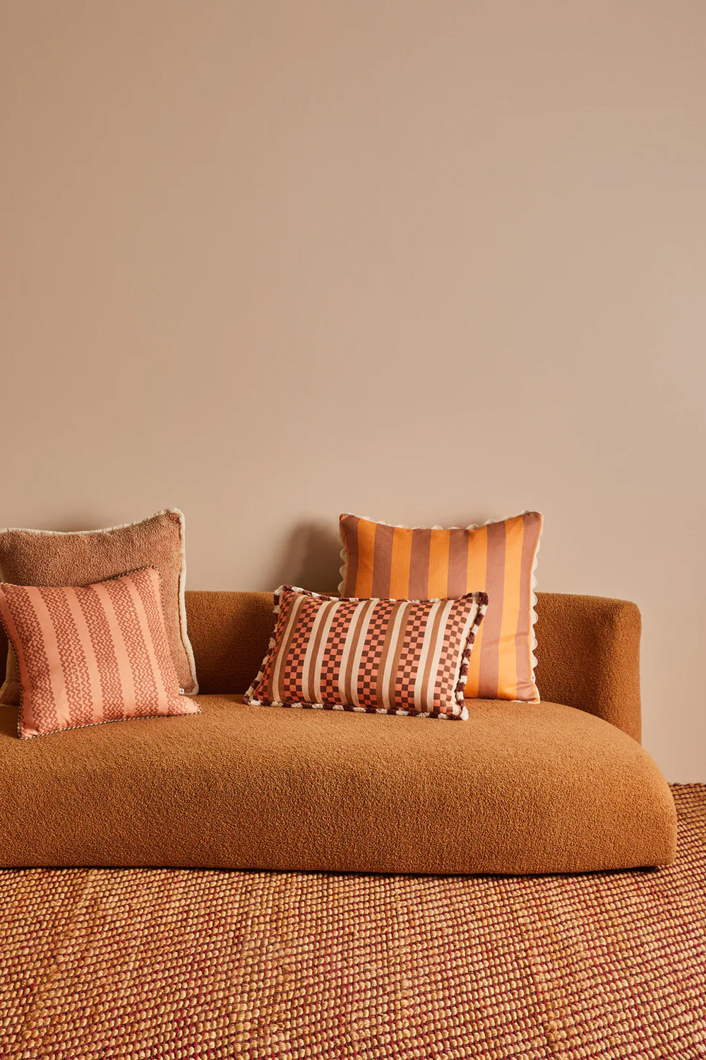 Bonnie and Neil Marco Tile Terracotta 60x40cm Cushion
