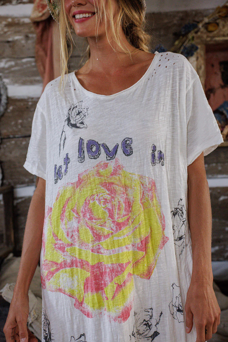 **PO** Magnolia Pearl Let Love In T Dress 1474 True