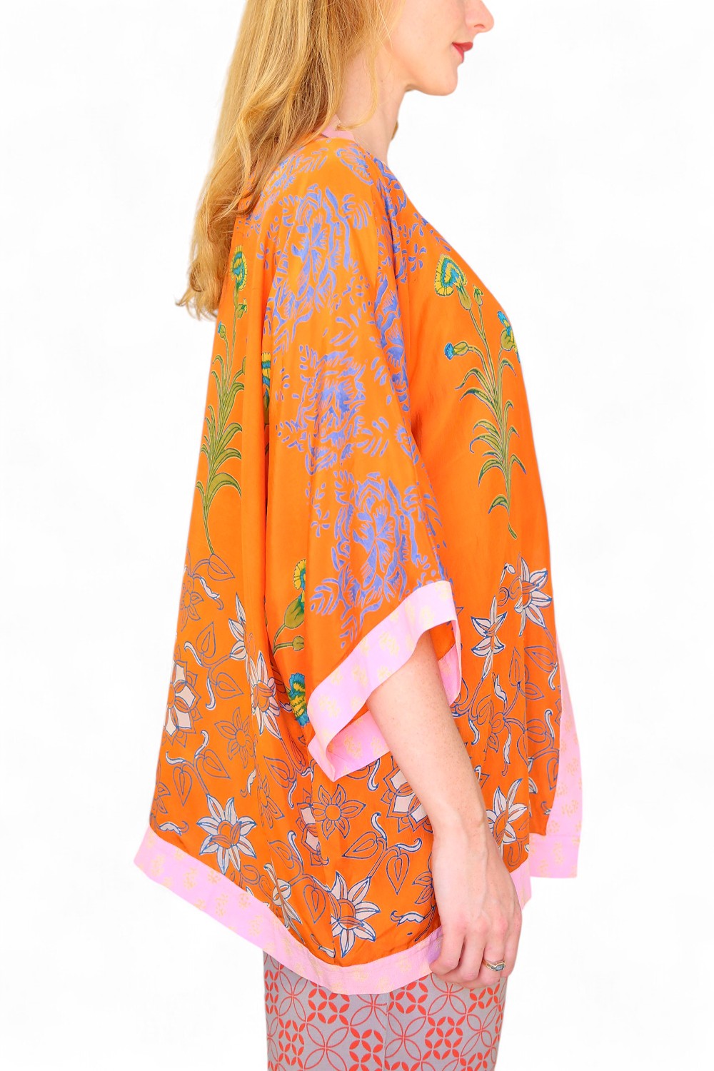 Anupamaa Silk Kimono Orange