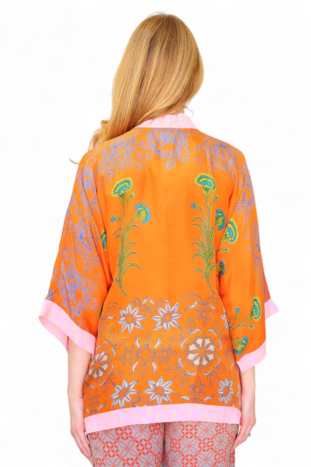 Anupamaa Silk Kimono Orange