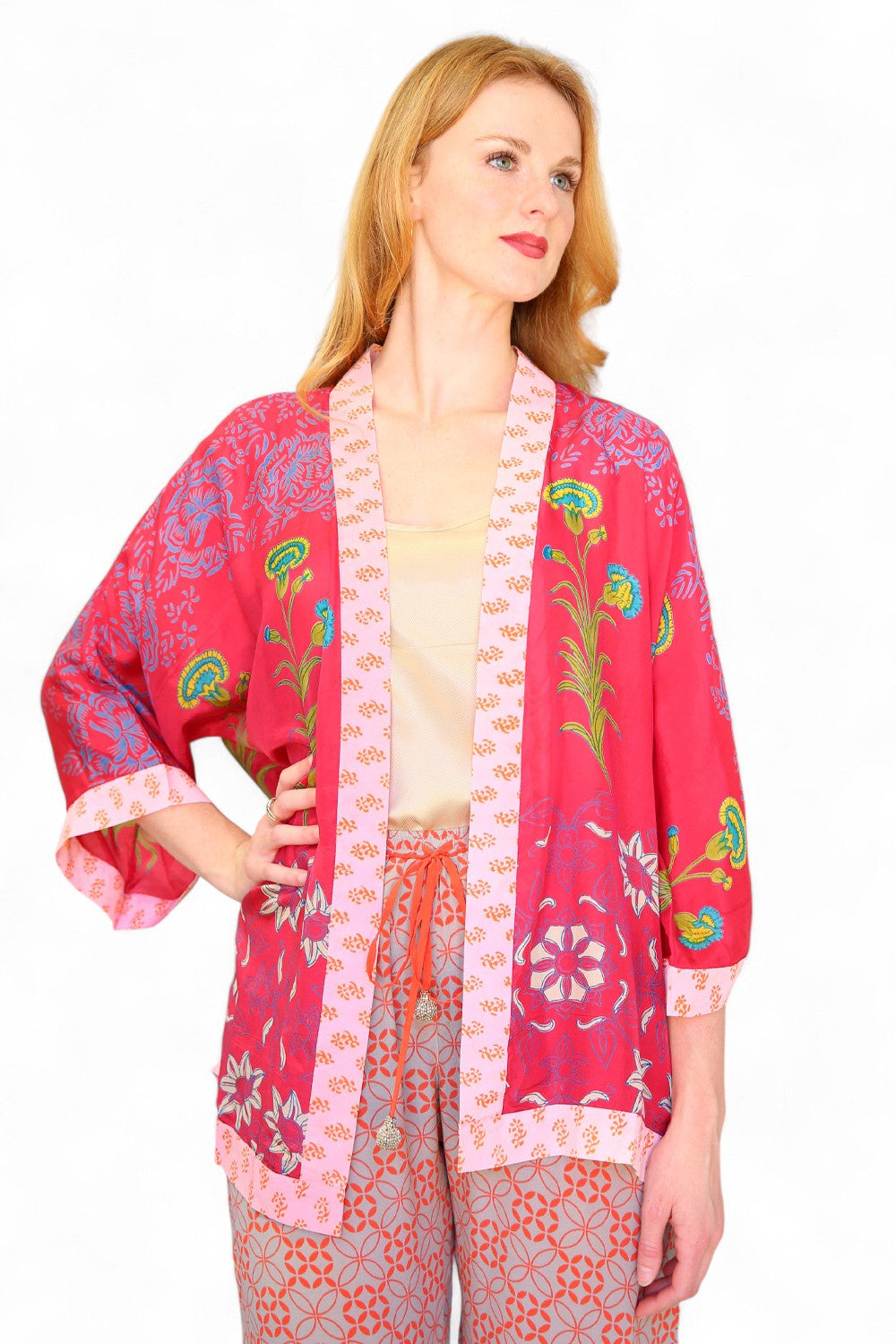 Anupamaa Silk Kimono Blush