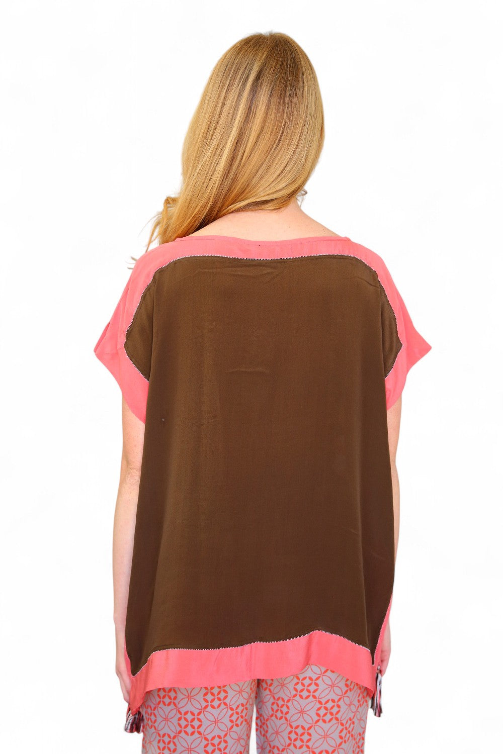 Duet Silk Farrah Moon Top Peach