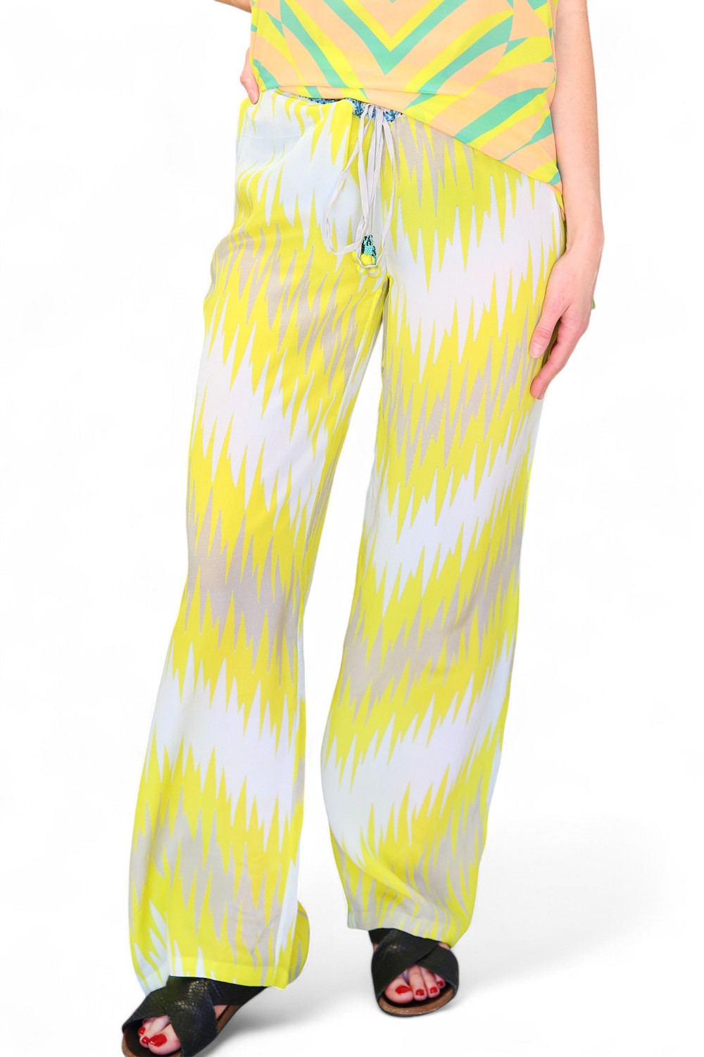 Duet Silk Pant Pop Citron