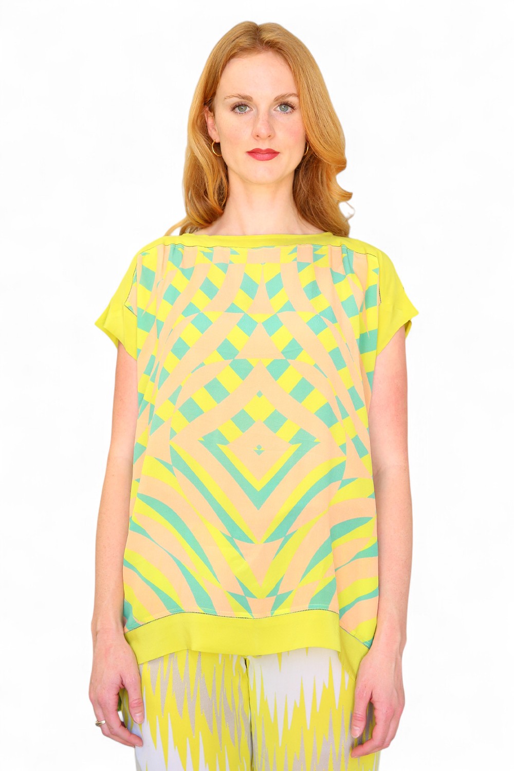 Duet Silk Farrah Moon Top Citron