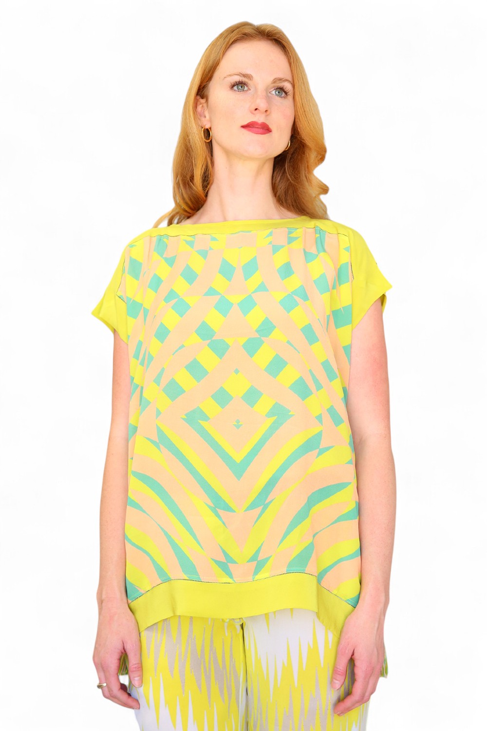 Duet Silk Farrah Moon Top Citron