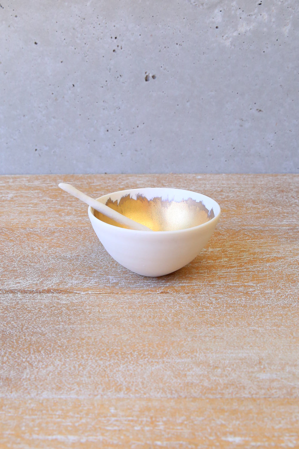 Italian Porcelain Condiment Serving Bowl with Spoon