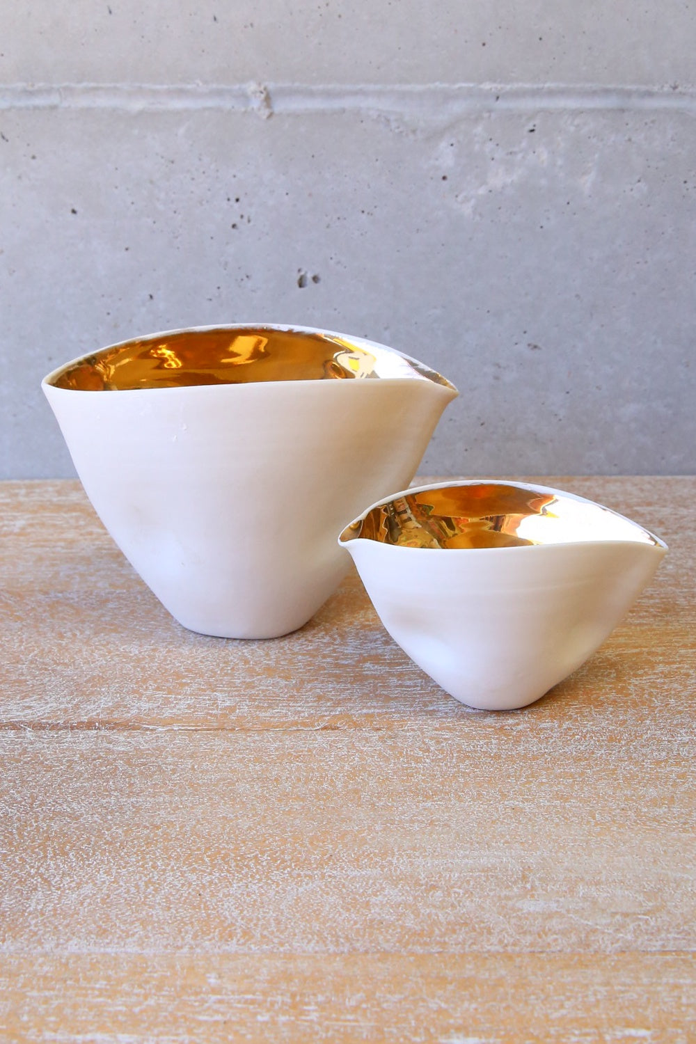 Italian Porcelain Condiment Serving Bowl Set of 2
