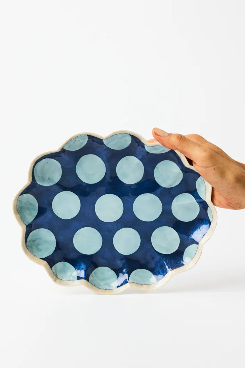 Jones & Co Paradis Scallop Navy Tray