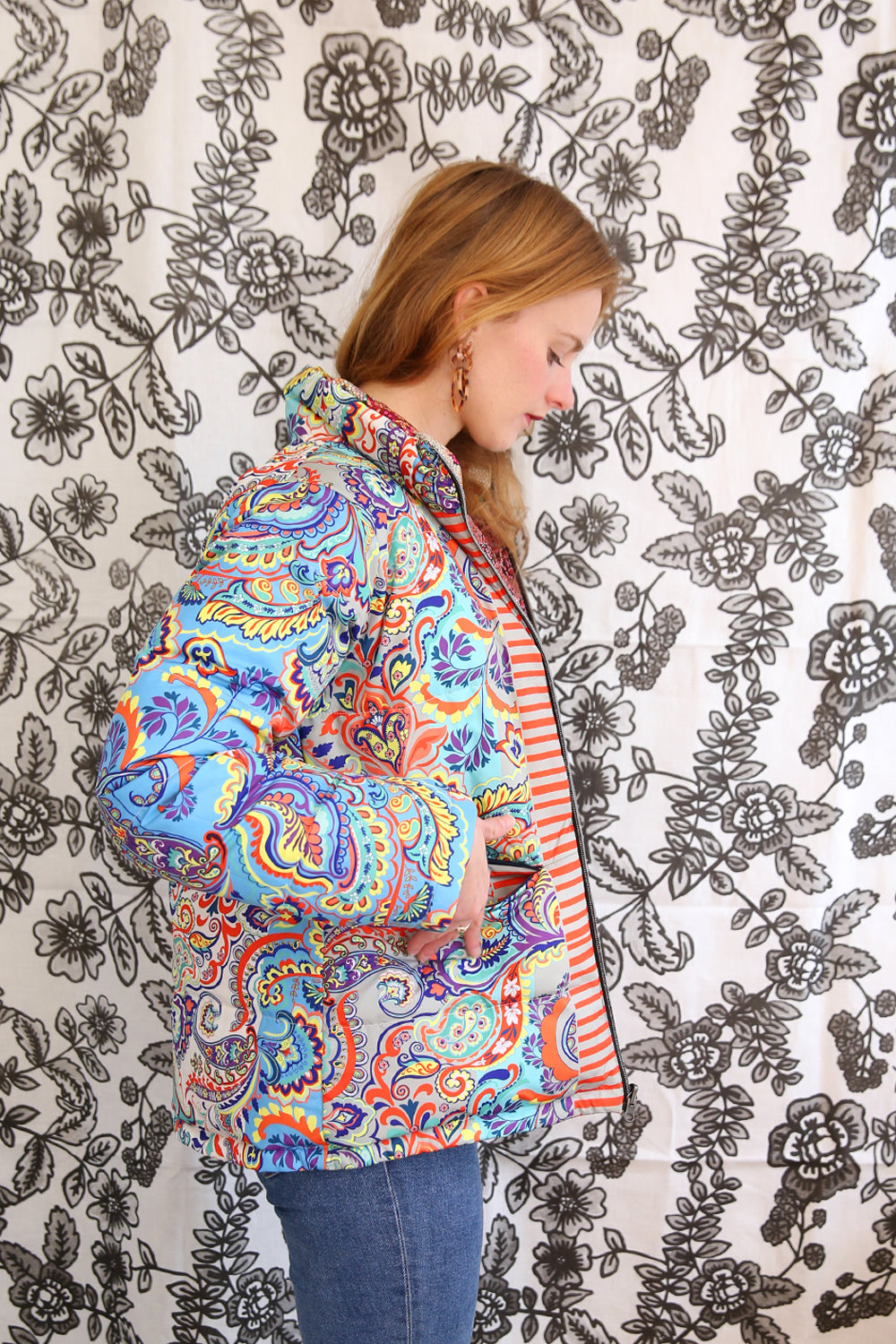 JOHNNY WAS ITA PUFFER JACKET (REVERSIBLE)