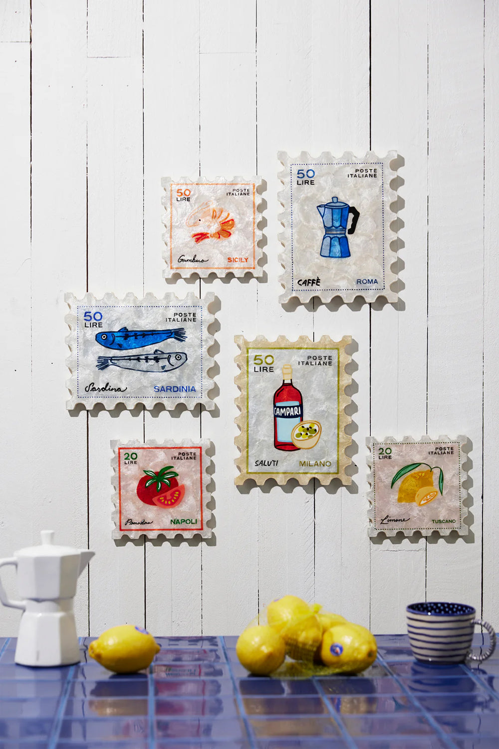 JONES & CO POMODORO STAMP WALL TILE