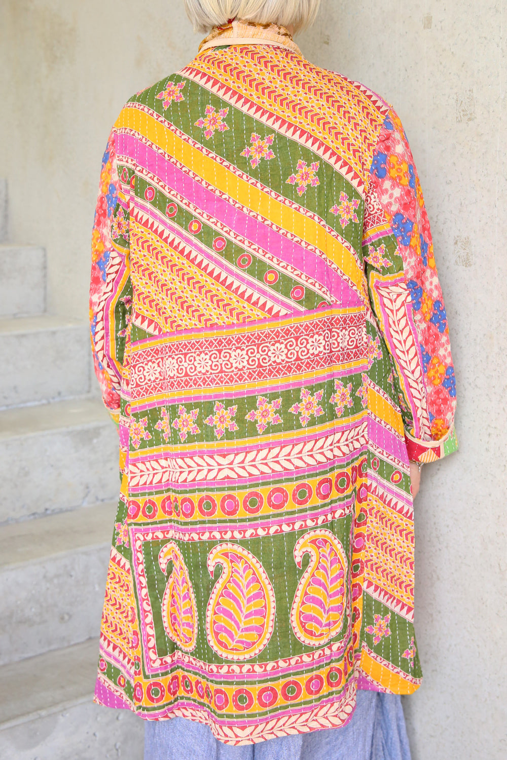 Katha Coat Patchwork Mulit