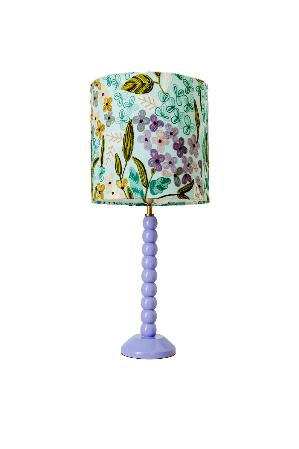 BALL LAMP BASE LAVENDER TIMBER
