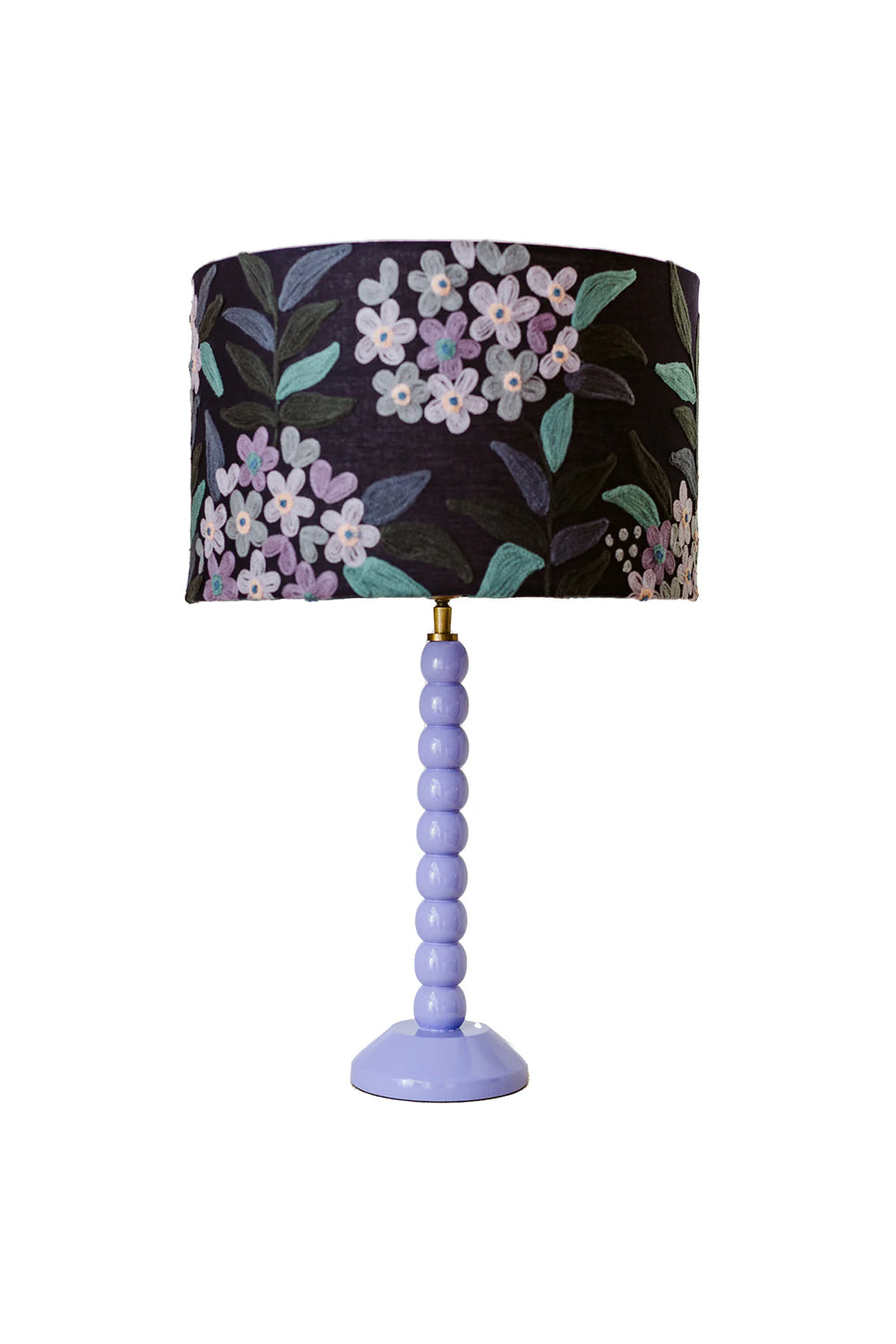 BALL LAMP BASE LAVENDER TIMBER