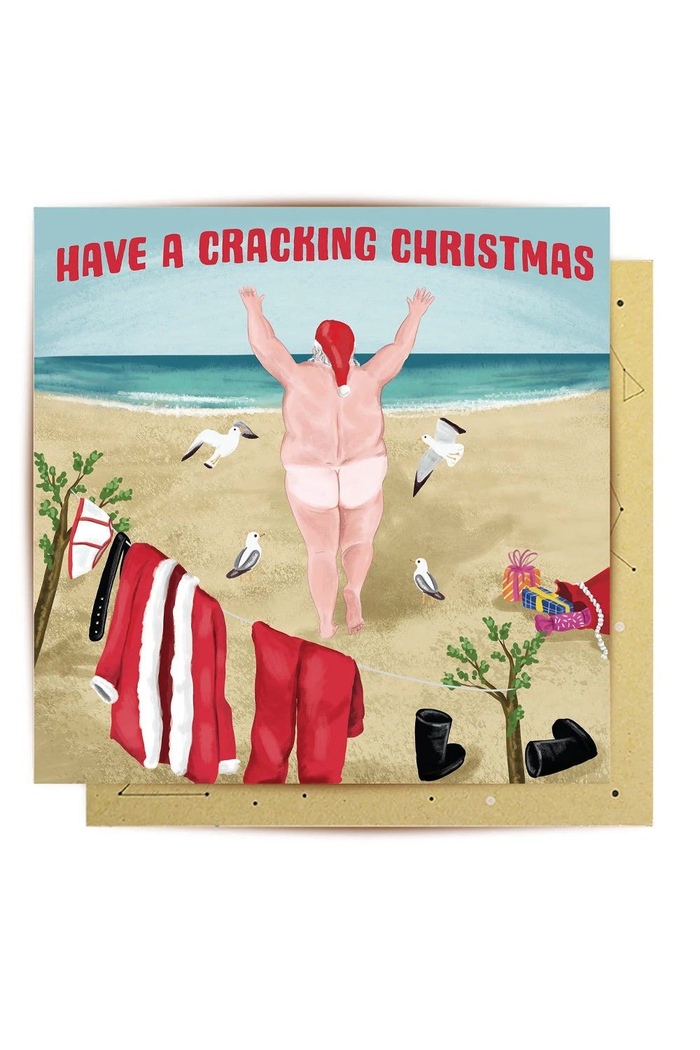 La La Land Greeting Card Cracking Christmas