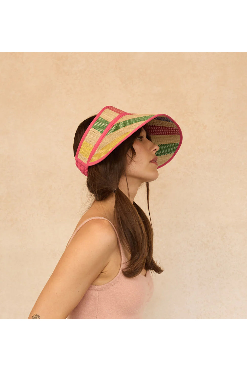 LORNA MURRAY FUSCHIA SUNSHINE SUN VISOR - SUN BATHE