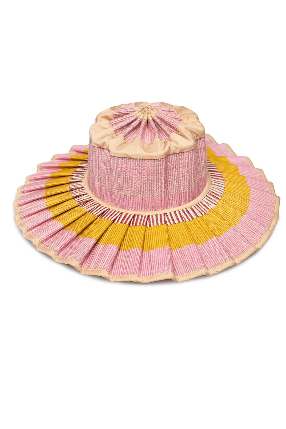 LORNA MURRAY ADULTS LUXE CAPRI HAT CATALINA PINK/YELLOW