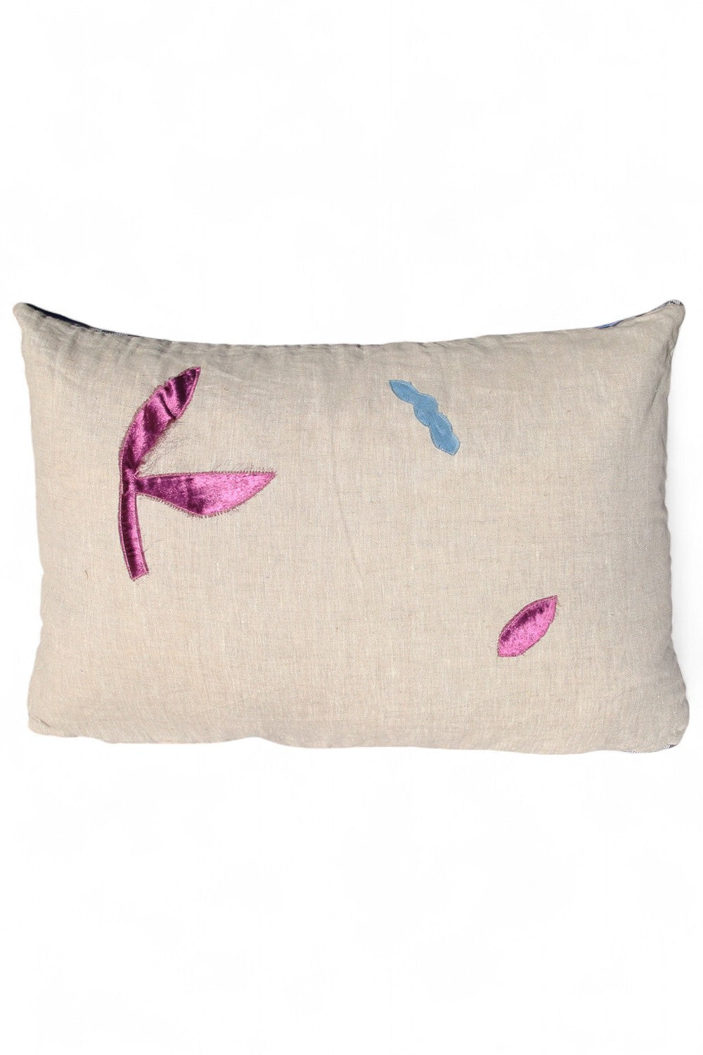 Lumiere Art & Co Blue Check Cushion