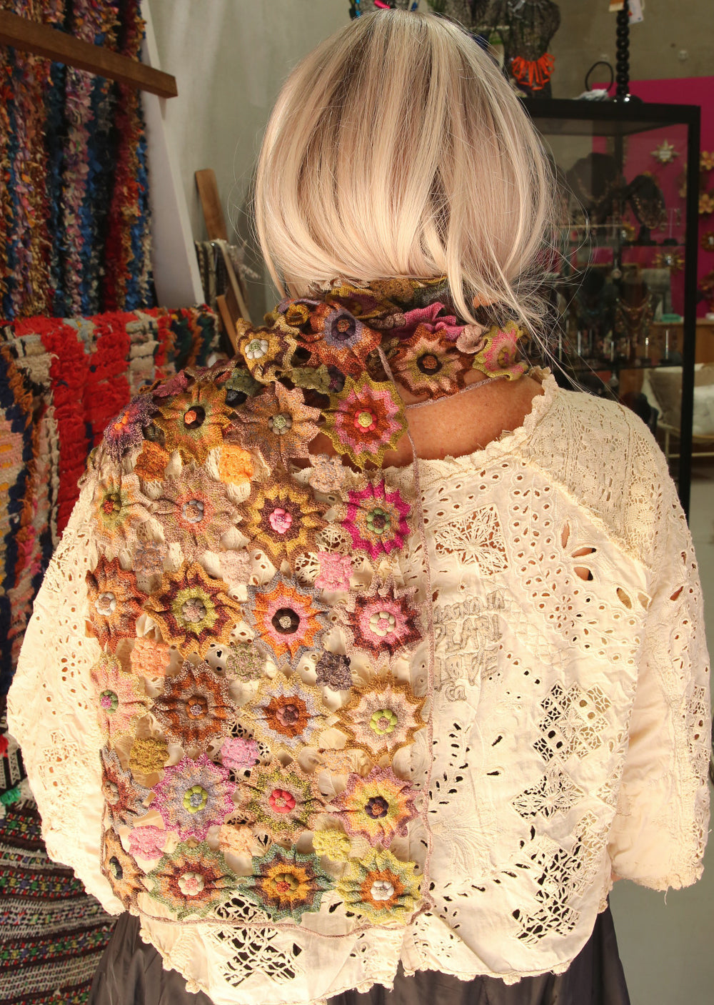 Sophie Digard Mariette Minus Large Crochet Scarf