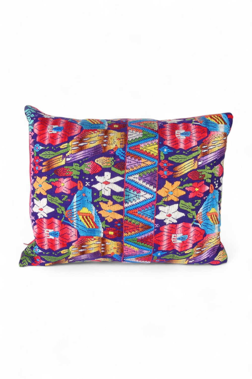 Las Ninas Huipil Embroidered Cushion Pink