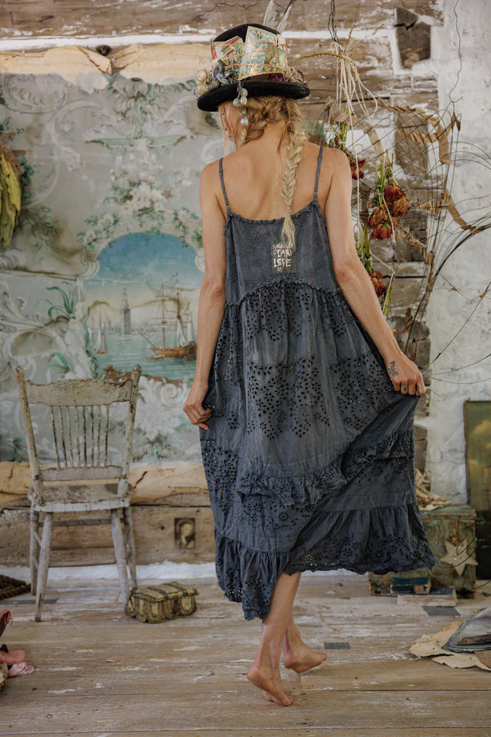 **Pre-Order** Magnolia Pearl Eyelet Embroidered Esti Cami Dress 1282 Ozzy