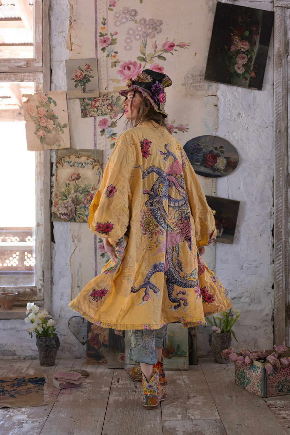 MAGNOLIA PEARL DRAGON ROMANI KIMONO JACKET 1163 SEFI
