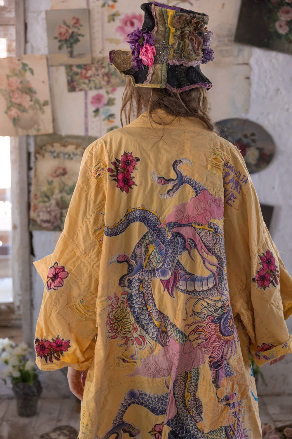 MAGNOLIA PEARL DRAGON ROMANI KIMONO JACKET 1163 SEFI